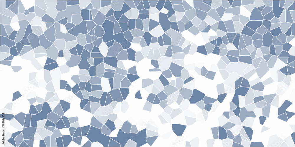Poster abstract mosaic pattern with cool blue tones. geometric background for modern design and creative vi