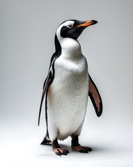 Fototapeta premium Elegant Chinstrap Penguin Portrait