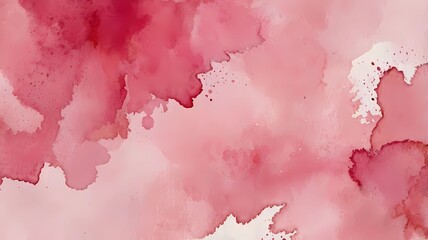 Pink vector watercolor art background with brush strokes for cards, flyers, poster, cover design, invitation. Pink watercolor texture wallpaper.