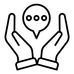 Fototapeta premium Open Communication Icon