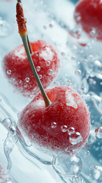 Cherries in Sparkling Water