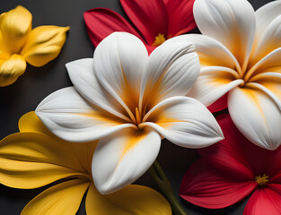 Fototapeta premium weißer Frangipani