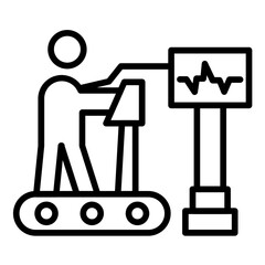 Cardiac Stress Test Icon