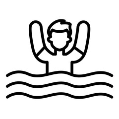 Drowning Icon