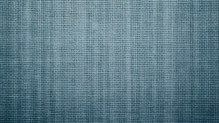 Fototapeta premium Close-up Rustic Blue Burlap Fabric Texture, Detailed High-Resolution Background Image for Design Projects