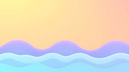 Abstract Waves with Vibrant Glow