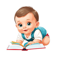 Cute baby vector illustration