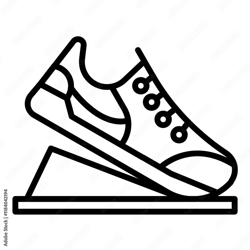 Canvas Prints Marathon Shoes Icon