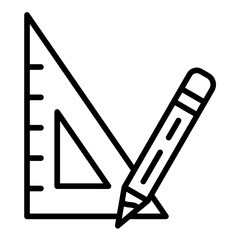 Drafting Triangle Icon