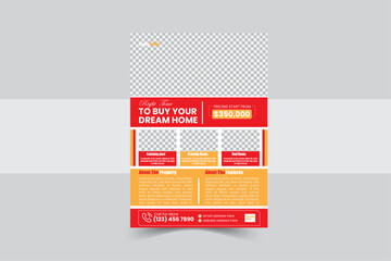 Fototapeta premium Real Estate Flyer Template