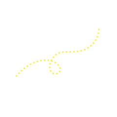 Yellow Dotted Line 