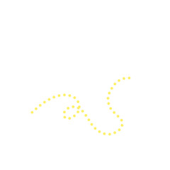 Yellow Dotted Line 
