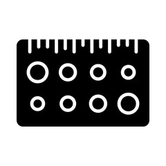 Stencil Tool glyph icon