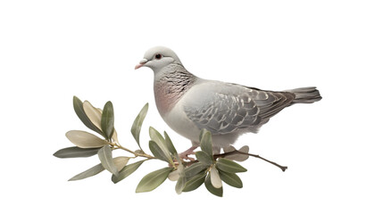 Obraz premium dove with olive branch png