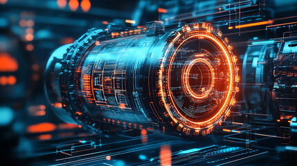 Obraz premium Abstract technology