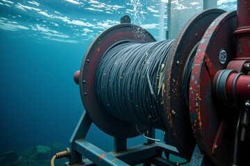 Underwater Cable Reel Ocean Fiber Optic Cable Deployment Equipment