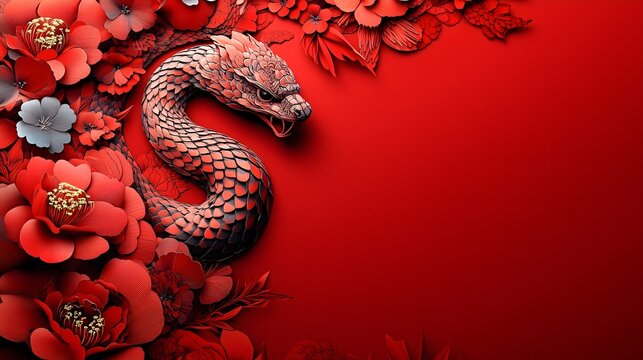 Chinese New Year.lunar new year,year of the snake.&nbsp;symbolizes the Lunar New Year of China
