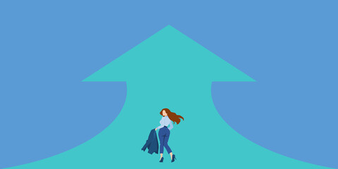 目標達成へのロードマップのイラスト