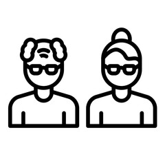 Retired Couple Icon