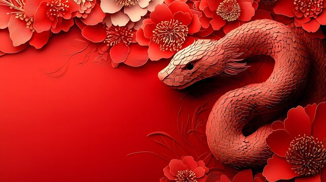Chinese New Year.lunar new year,year of the snake.&nbsp;symbolizes the Lunar New Year of China