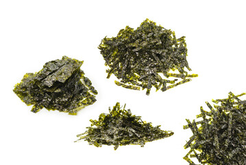 Tasty nori seaweed isolated on white background. © Nikolay