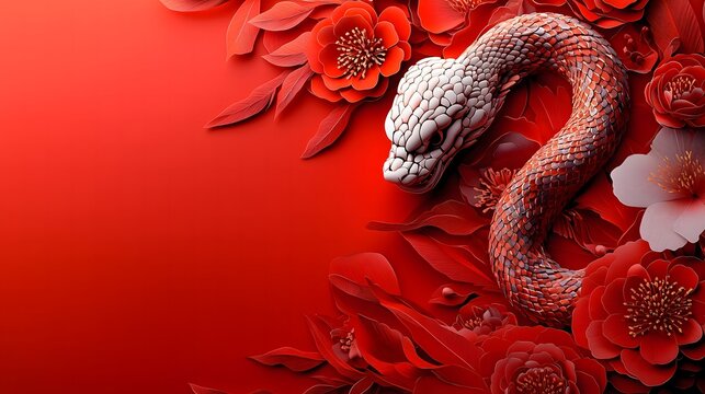 Chinese New Year.lunar new year,year of the snake.&nbsp;symbolizes the Lunar New Year of China