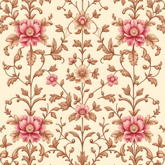 Obraz premium seamless pattern with flowers