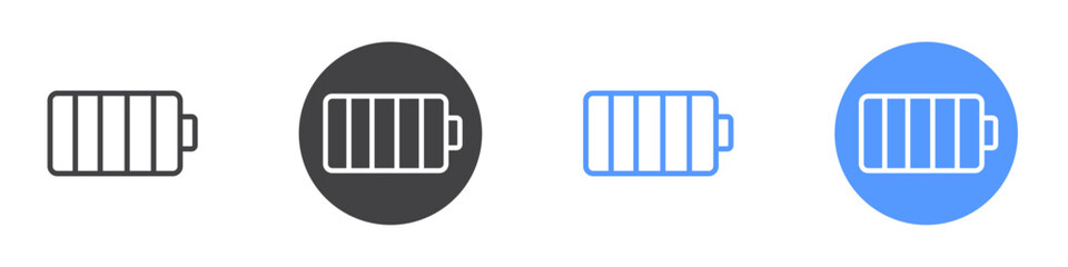 Battery bot icon vector symbol outline sign