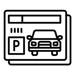 Parking Permit Icon