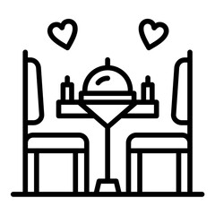 Romantic Dinner Icon