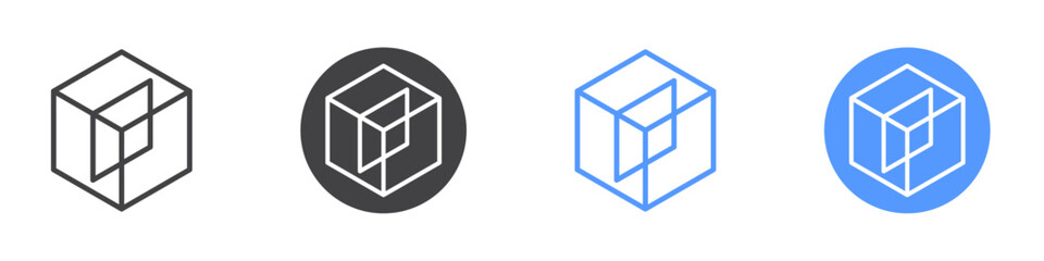 Depth lab icon vector symbol outline sign