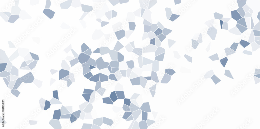 Poster abstract mosaic pattern with cool blue tones. geometric background for modern design and creative vi