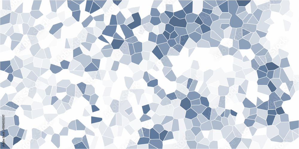Poster abstract mosaic pattern with cool blue tones. geometric background for modern design and creative vi