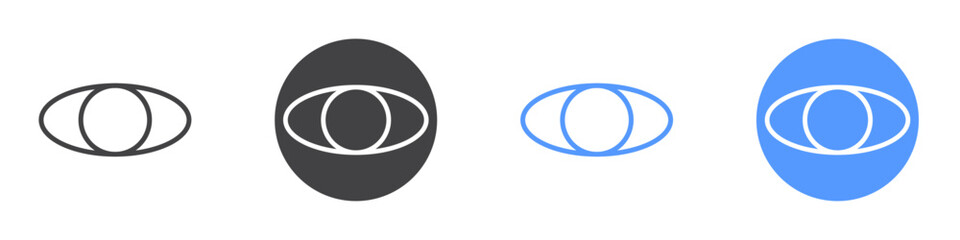 Eye icon vector symbol outline sign