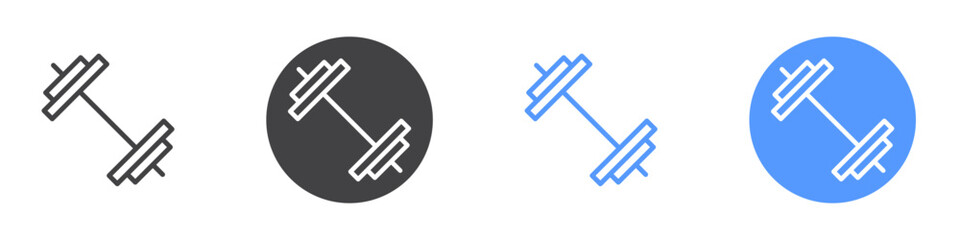 Gym icon vector symbol outline sign