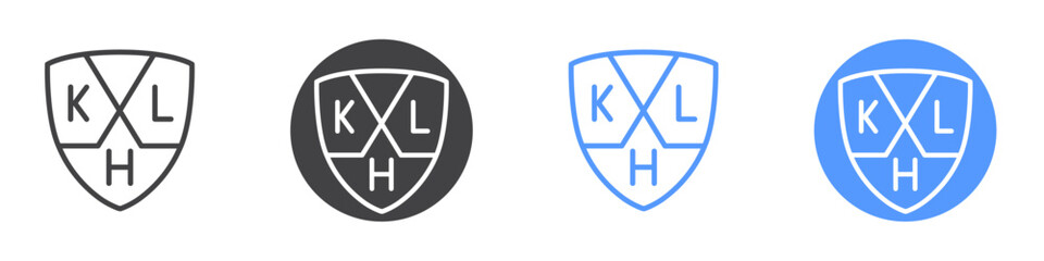 Khl icon vector symbol outline sign