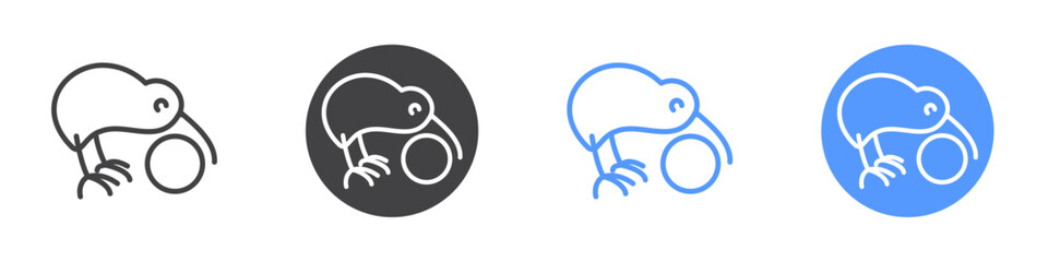 Kiwix icon vector symbol outline sign