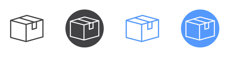 Package icon vector symbol outline sign
