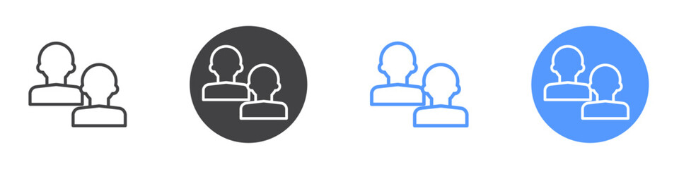 Partner icon vector symbol outline sign