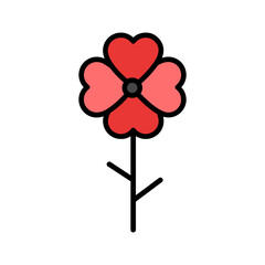 Auspicious Flowers Icon Design