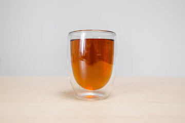 A cup of black tea.