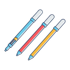 pen refills vector icon, office vector illustration - simple illustration of pen refills perfect for logos, and office-themed designs.