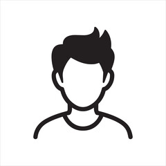 Male Profile icon vector Design Art