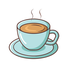 cup of coffee vector icon, foods vector illustration - simple illustration of cup of coffee perfect for logos, and foods-themed designs.