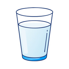 glass of milk vector icon, foods vector illustration - simple illustration of glass of milk perfect for logos, and foods-themed designs.