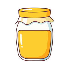 honey jar vector icon, foods vector illustration - simple illustration of honey jar perfect for logos, and foods-themed designs.