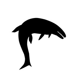 Mosasaurus Silhouette 