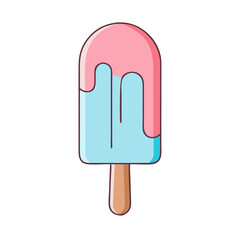 ice pop vector icon, foods vector illustration - simple illustration of ice pop perfect for logos, and foods-themed designs.