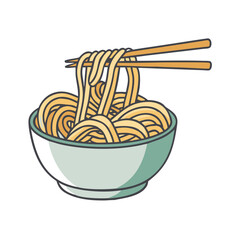 noodles vector icon, foods vector illustration - simple illustration of noodles perfect for logos, and foods-themed designs.