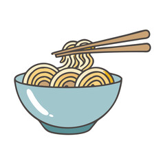 noodles vector icon, foods vector illustration - simple illustration of noodles perfect for logos, and foods-themed designs.